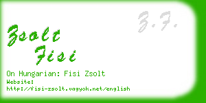 zsolt fisi business card